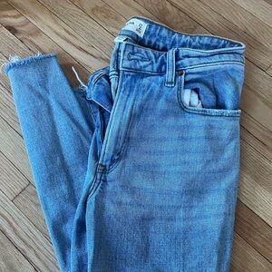 Abercrombie & Fitch Blue Skinny Jeans curve love size 27 short